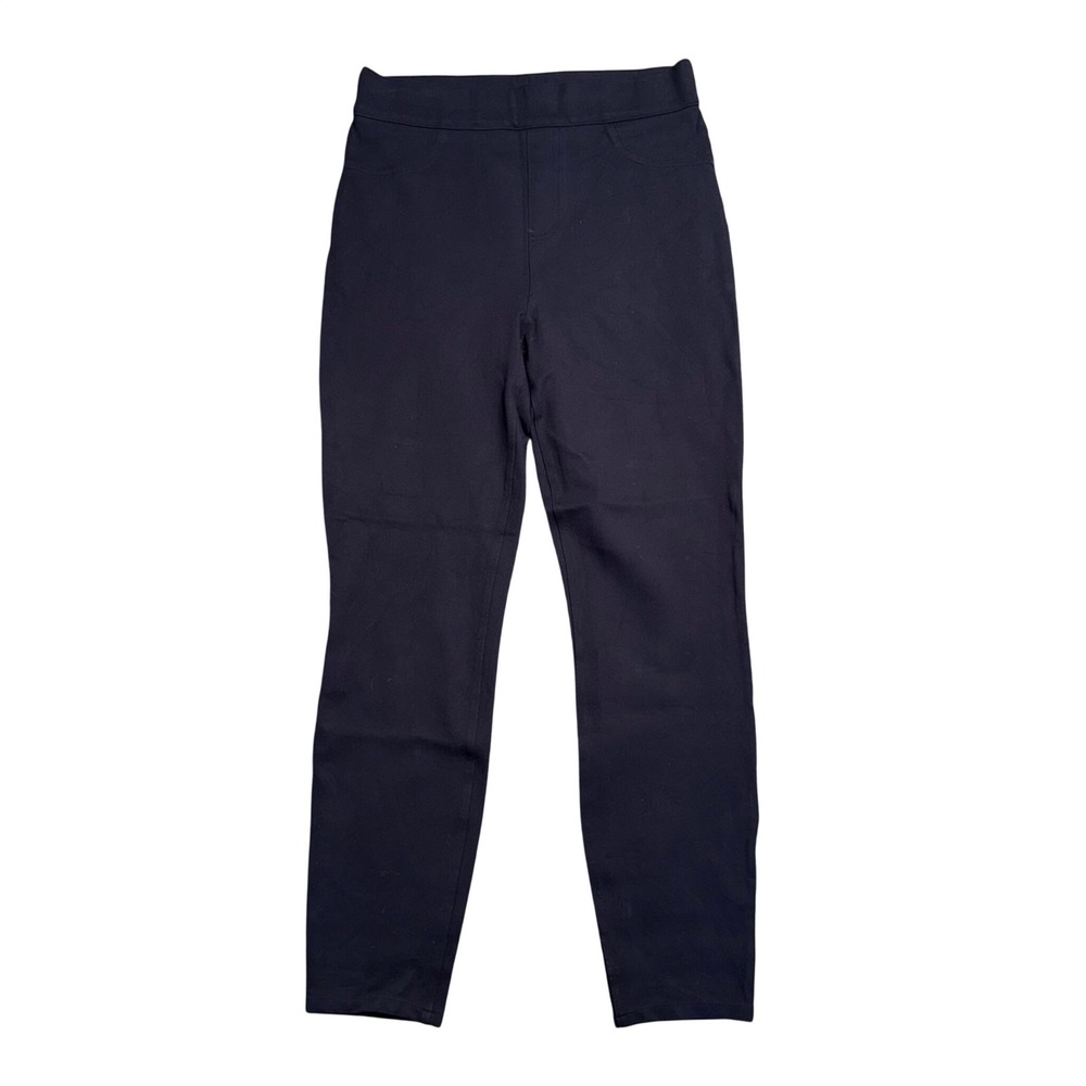 Spanx The Perfect Pant Women Large Tall Navy Excellent Back Seam Skinny Leggings